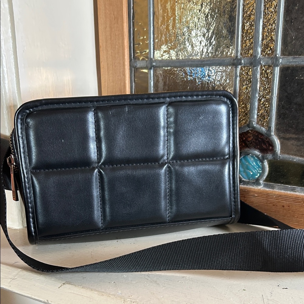 Amanda Uprichard Black Quilted belt pack